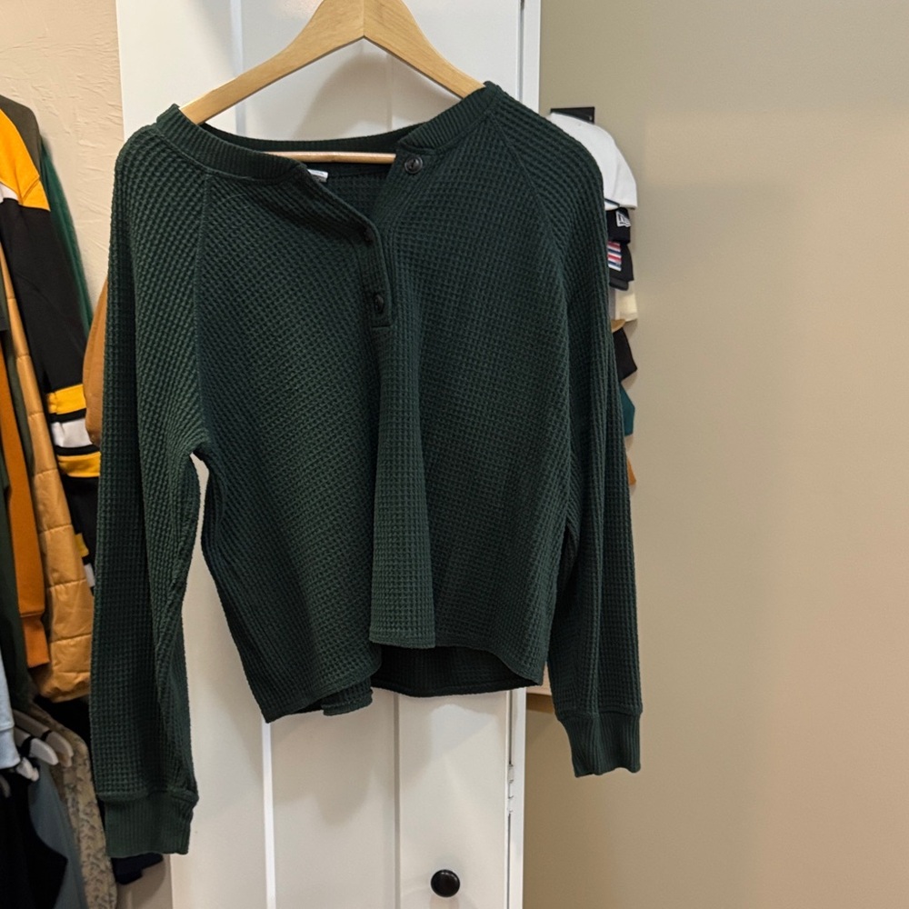 Old Navy Forest Green Knit Sweater